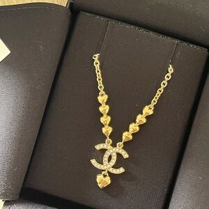 Chanel Gold Heart Necklace